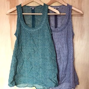 Pair of Toad&co bohemian tank tops